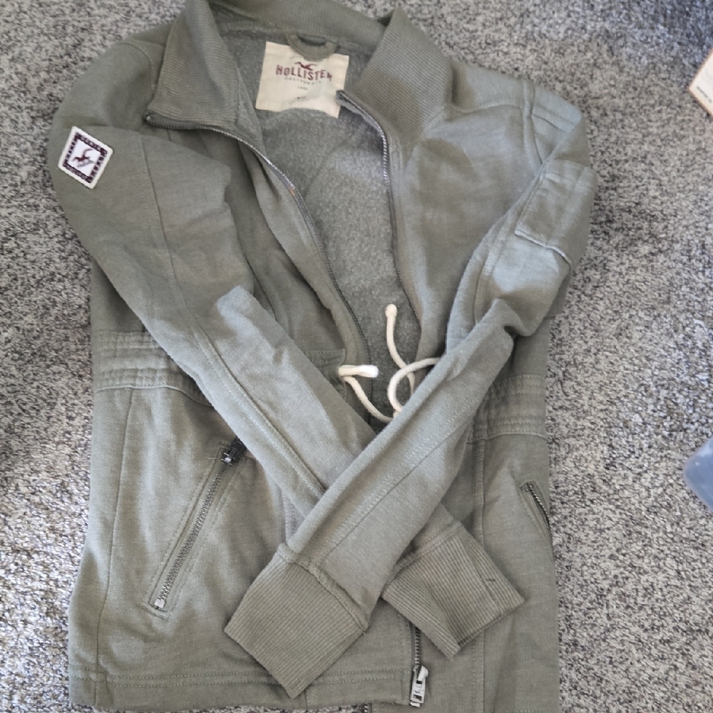 Hollister Sage Green Casual Jacket